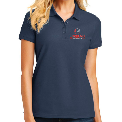 Polo Shirts - Womens, Embroidered (Light Grey or Navy)