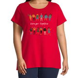 T-Shirts - Womens Crew Neck Plus Size (Printed)