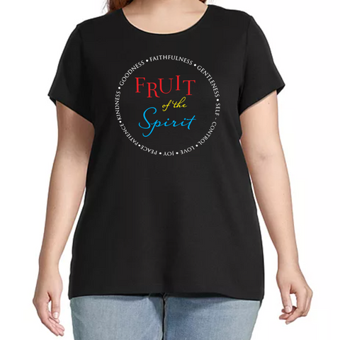 T-Shirts - Womens Crew Neck Plus Size (Printed)