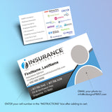 Insurance Solutions USA Business Cards (Economy 14 Pt. High Gloss)