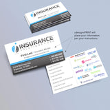 Insurance Solutions USA Business Cards (Economy 14 Pt. High Gloss)