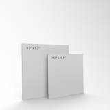 An illustration of the 2 size options for custom printed promo magnets from CdesignsPrint.