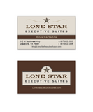 Lone Star Executive Suites Business Cards (Ultra 38 Pt. Black Edge Velvet)