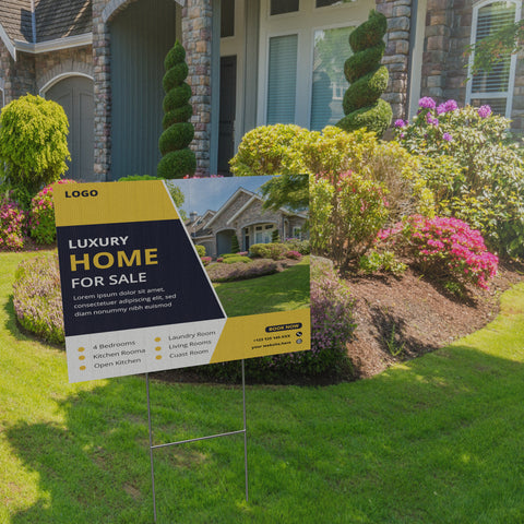 Yard & Stake Signs (Economy Rectangle)