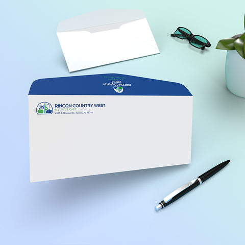 An example of custom designed business envelopes by CdesignsPrint.