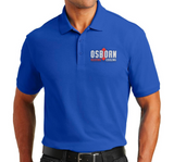 An example of custom embroidered mens unisex plus size Polo Shirts available from CdesignsPrint.