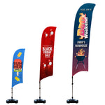 Custom feather flags available from CdesignsPrint.