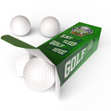 An example of branded custom golf ball boxes available from CdesignsPrint.