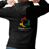 An example of custom printed hoodies with full zipper available from CdesignsPrint.