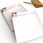 An example of custom letterhead printing available from CdesignsPrint.