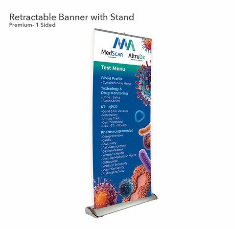 MedScan Test Menu Retractable Banner