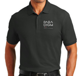 An example of a custom printed mens/unisex plus size embroidered polo shirt available from CdesignsPrint.