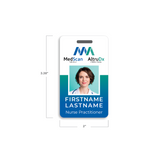 MedScan Economy Plastic ID Badge with Reel