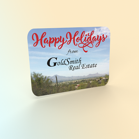 GoldSmith Real Estate Holiday Labels (Rounded Rectangle)