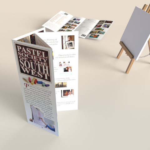 An example of a custom printed double parallel brochure available from CdesignsPrint.