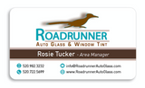 Roadrunner Auto Glass Business Cards (Premium 16 Pt. Low Sheen)