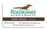 Roadrunner Auto Glass Business Cards (Premium 16 Pt. Low Sheen)