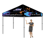 An example of custom printed trade show branding tents available from CdesignsPrint.