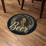 Round, custom vinyl floor decals available from CdesignsPrint.